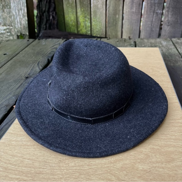 Pendleton 100% Wool Fedora Brimmed Hat In Charcoal Gray - Picture 4 of 16